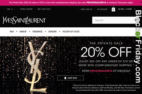 black friday ysl bags|ysl beauty black friday.